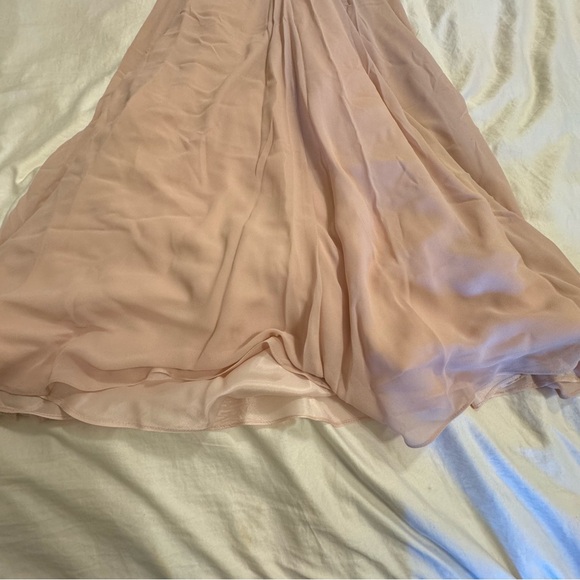 Mignon Dusty Rose Pink Rosette Evening Gown / Bridal Gown - Size: 12 - Picture 12 of 15